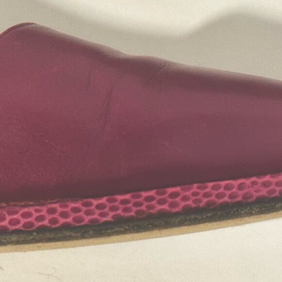 PHYLLIS POLAND 90’s DESIGNER BURGUNDY PINK PUMPS Stunning Snake Heels Edges 8B - Picture 3 of 14